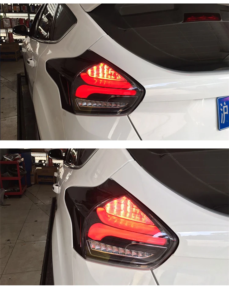 KOWELL автомобильный Стайлинг для Ford Focus 2 задние фары светодиодный задний фонарь задний багажник крышка лампы с динамическим поворотным сигналом