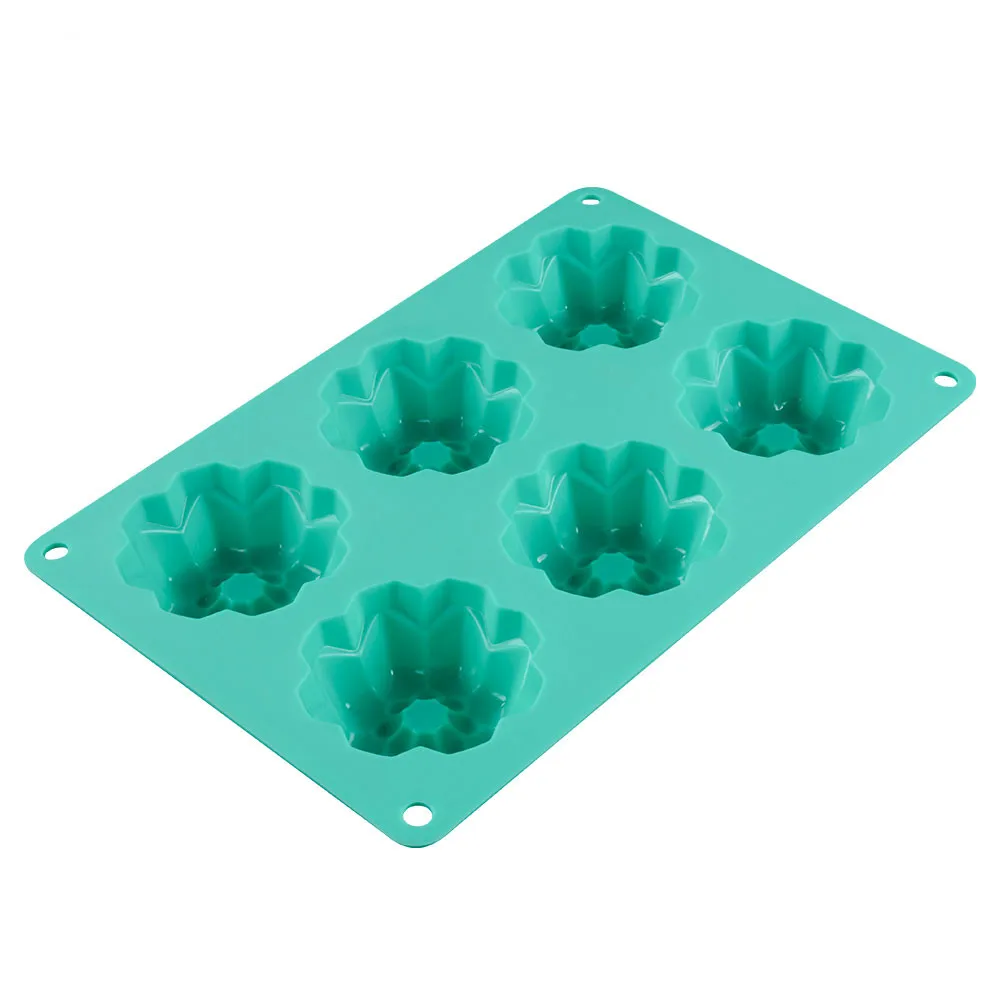 Silicone Cake Mold 3D Flowers 6 Cavity Decorating Tools For Cakes Baking Bakeware Moulds