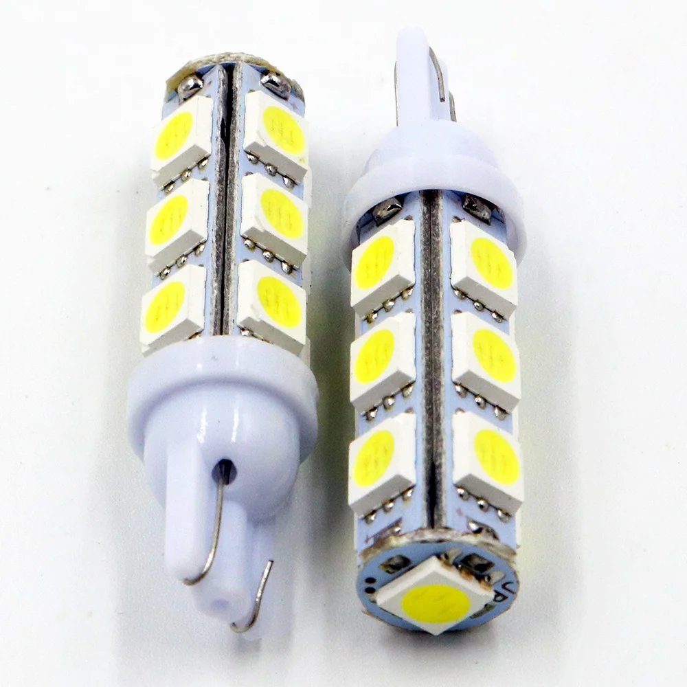 YSY 10 шт. светодиодный автомобильный светильник DC 12V лампада T10 5050 13 SMD 194 168 w5w