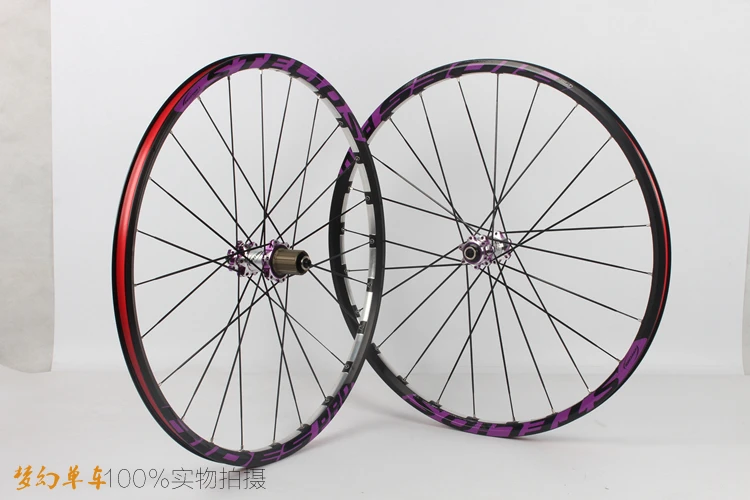 MTB горный велосипед 26 дюймов передний 2 задний 5 герметичные подшипники CNC ультра легкий фрезерный мульти разноцветные колеса колесные диски 27,5