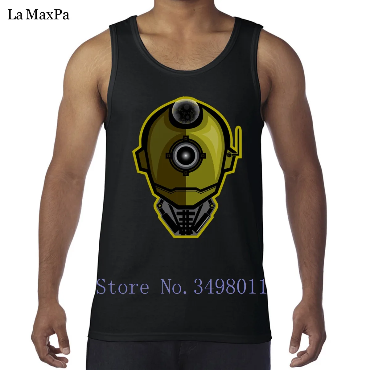 Personality Family Steam Punk Bot Tank tops men singlets Casual Vest Sleeveless family Fitted O-Neck Graphic | Мужская одежда