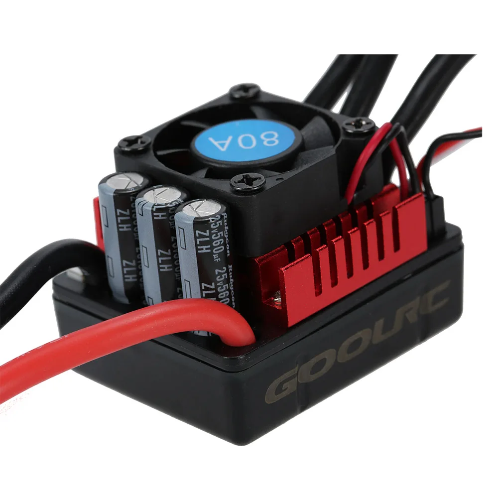 GoolRC S 80A бесщеточный ESC электрический регулятор скорости с 6 1 в 3а SBEC для 1:8 RC