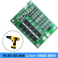 4s 40a li ion lithium battery 18650 charger pcb bms protection board with balance for screwdriver 14 8v 16 8v lipo cell modulejy