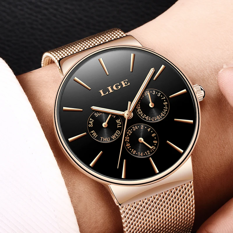 Для Мужчин's Watch2018 Лидирующий бренд LIGE Водонепроницаемый военные часы с