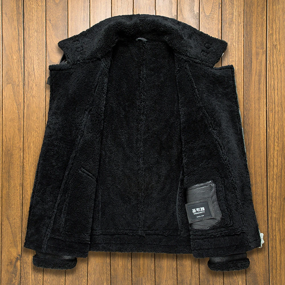 LUHAYESA модная теплая меховая одежда мужская зимняя куртка из натурального меха