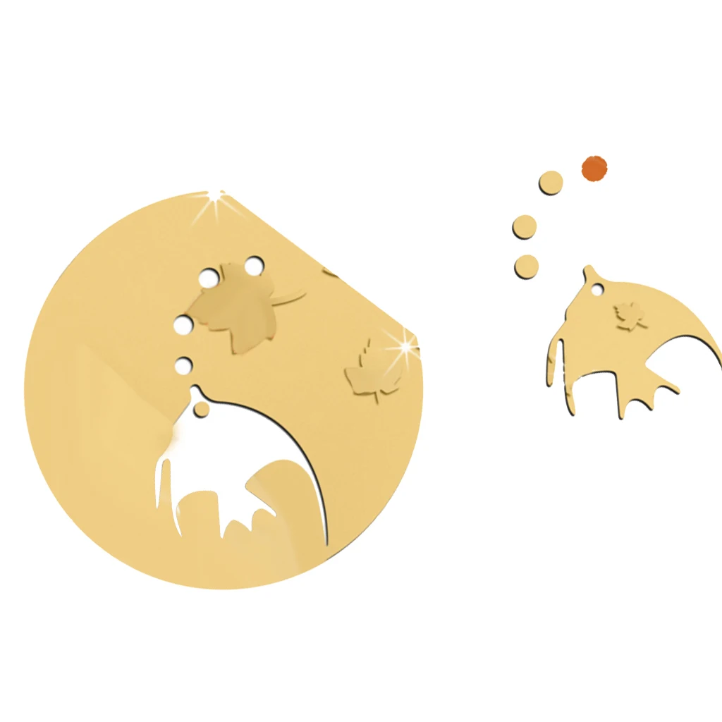 3d зеркальные наклейки на стену с изображением аквариума для детской комнаты