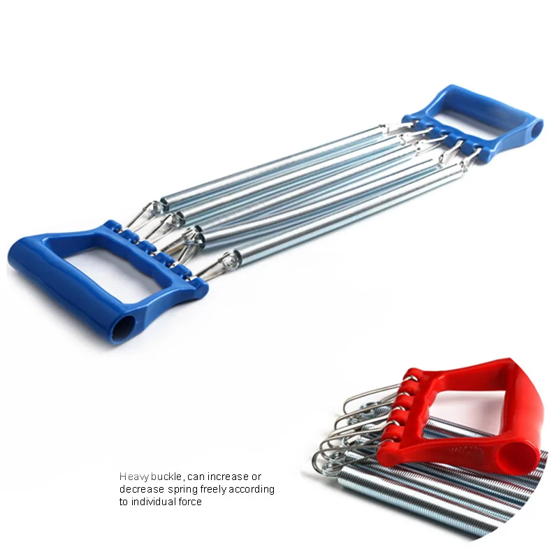 Chest Arm Expander Plastic Handle Hand Gripper Pull Bar Weight Exerciser with 5 Springs FG66 |