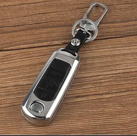 

Zinc Alloy+Leather Car Key Cover Case Shell Bag For MAZDA 2 3 6 Axela CX5 MAZDA 6 ATENZA Car Key