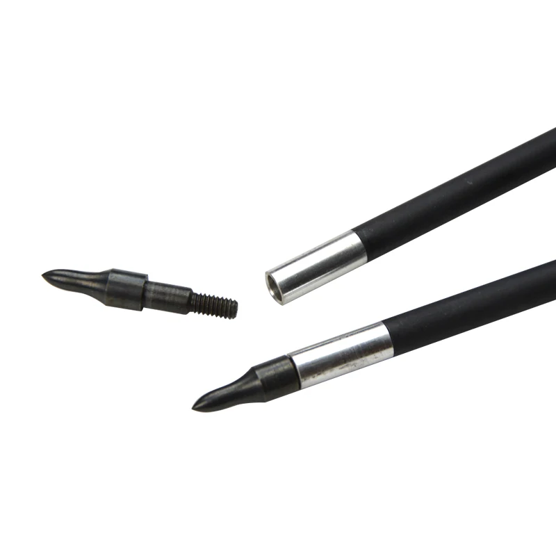 6/12pcs 32" Archery Carbon Arrow Spine 700 ID 5.2mm Carbon Arrows Replaceable Broadhead For Bow Training Shooting Accessories
