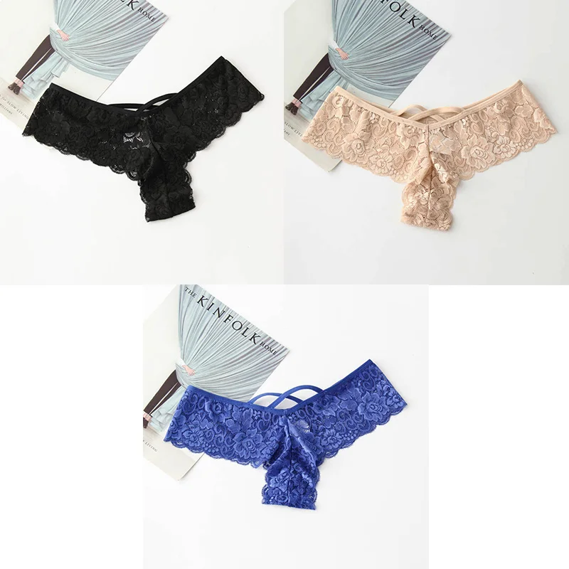 black nude blue 3 шт., сексуальные трусики, женское кружевное белье, низкая талия, мягкие стринги, новинка, женские трусики, нижнее белье, женские кружевные стринги, M-XXL, BANNIROU - Цвет: black nude blue