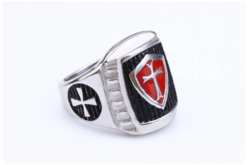 Fvermecky 2017 New Arrival Cross Pattern Shield Ring Men Cool Stainless Steel For Women Costume Jewelry BMTR0046 | Украшения и