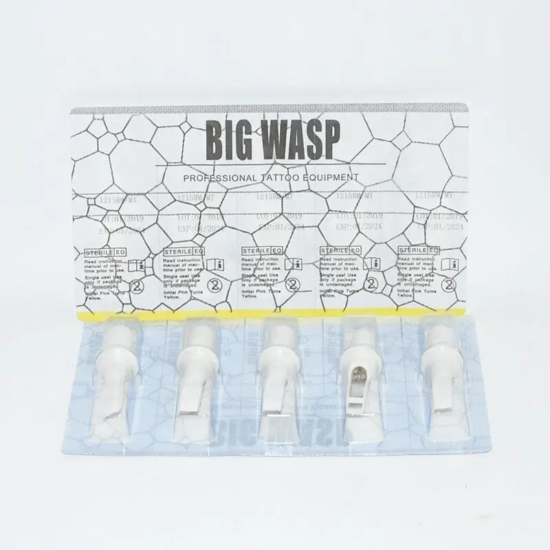 Оригинальный BIGWASP Одноместный Magnums стандартный татуировки иглы картриджи для
