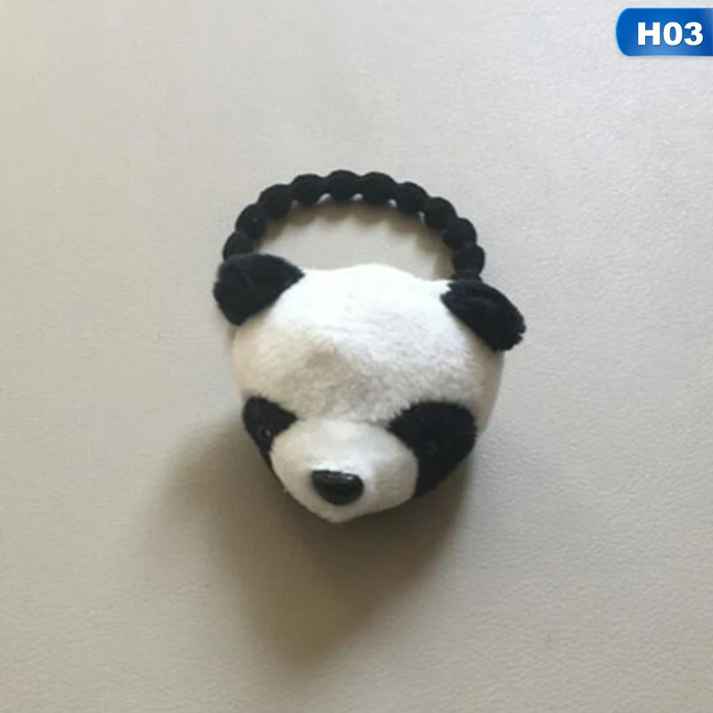 hair ring Горячая Распродажа, милая плюшевая лента для волос с пандой для девочек, эластичные резинки для волос, повязка на голову, вечерние головные уборы, аксессуары для волос - Цвет: hair ring
