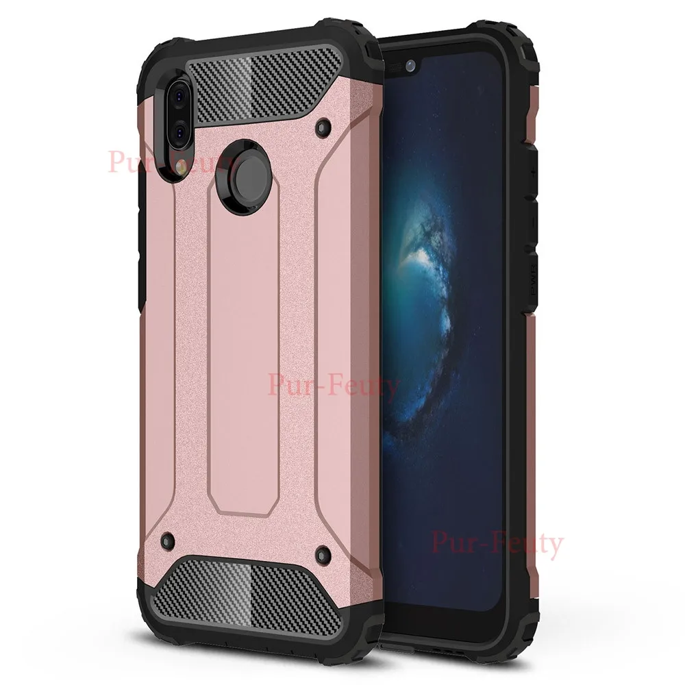 Встроенная чехол для Huawei p20 Lite P20Lite ANE-LX1 ANE-L02 мягкой ТПУ с Жесткий PC Обложка для Huawei p20 Pro Nova 3E телефон случаях