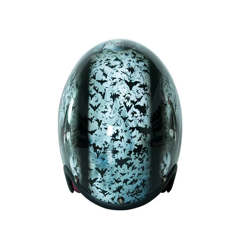 

MJMOTO Vintage motorcycle helmet Open face retro 3/4 half helmet Moto Casque Casco Motocicleta Capacete Motocross para