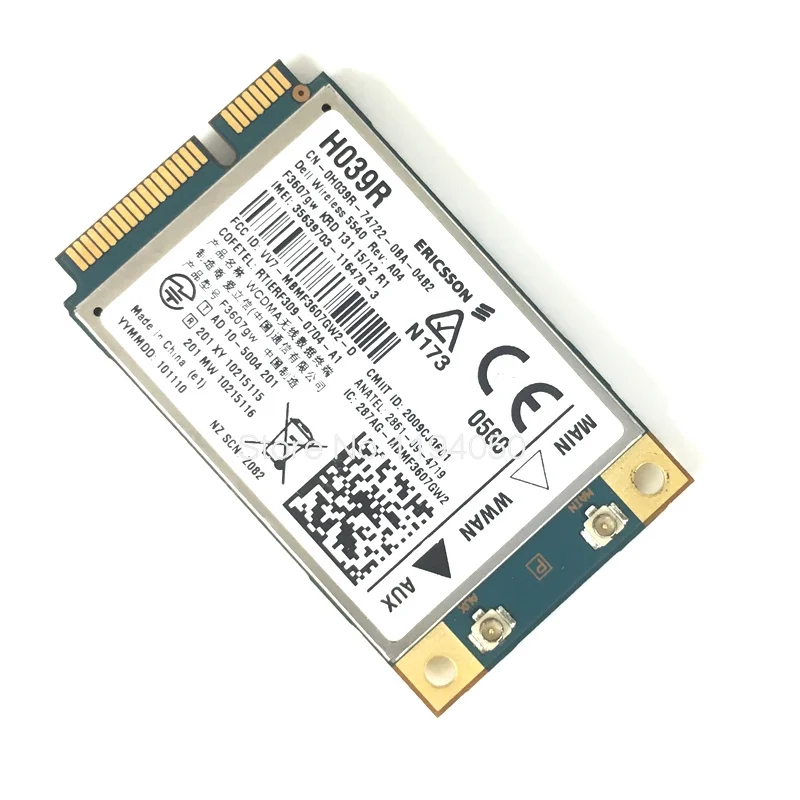 Ericsson DW5540 F3607GW 3g GSM HSDPA WCDMA Беспроводная карта WWAN WLAN 3g gps H039R 5PJ87 C680R 3g сеть