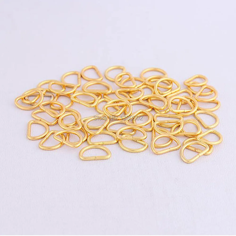 20 шт./лот металлические D-образные пряжки для сумок золотого цвета аксессуары
