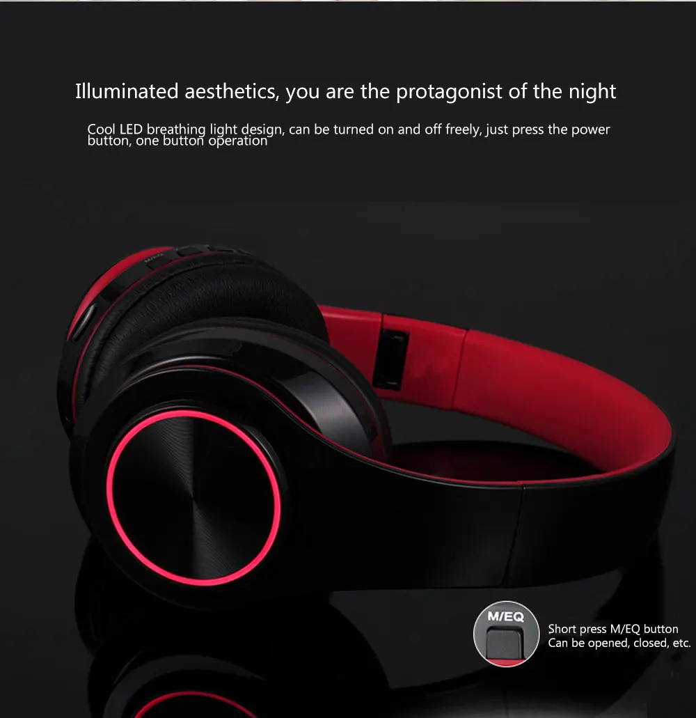 Беспроводная Bluetooth Спортивная гарнитура складные карты TF наушники и микрофон гарнитура стерео гарнитура для бега Bluetooth наушники