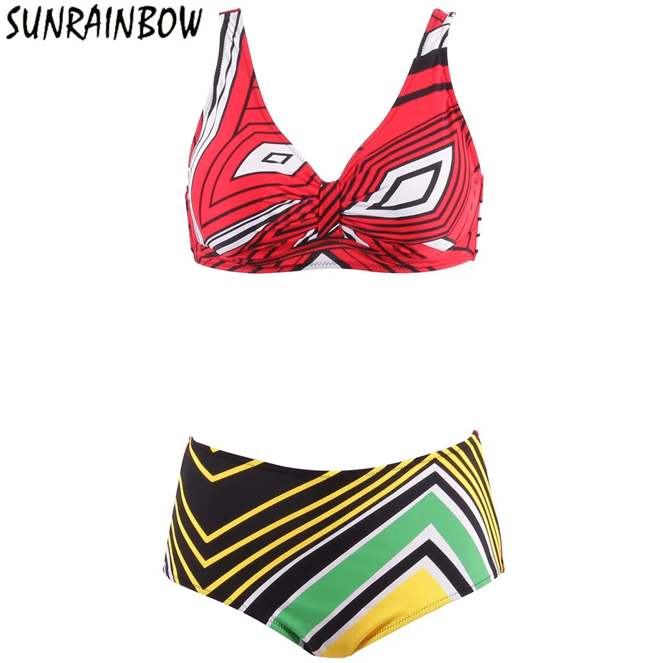 SUNRAINBOW новинка 2019 плюс размер сексуальное Бразильское бикини женский купальник