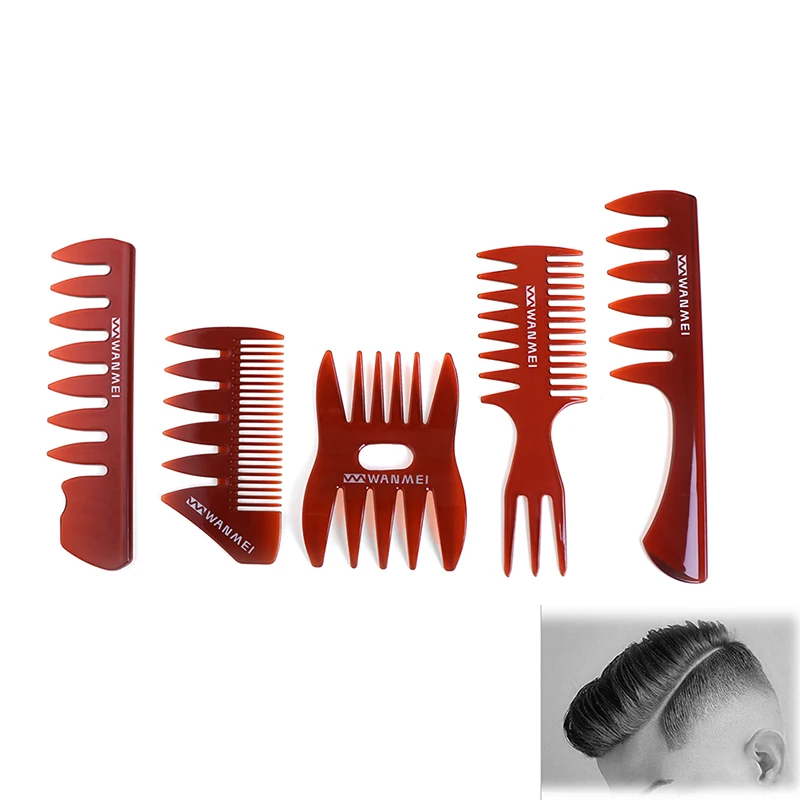 Большая зубная Расческа для масла парикмахерский гребень с широкими зубьями