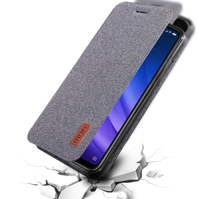 Чехол-книжка для xiaomi mi 8 lite, силиконовый тканевый чехол для xiaomi mi 8 lite mi 8 x, чехол capas kickstand MOFi, чехол для xiaomi mi 8 pro