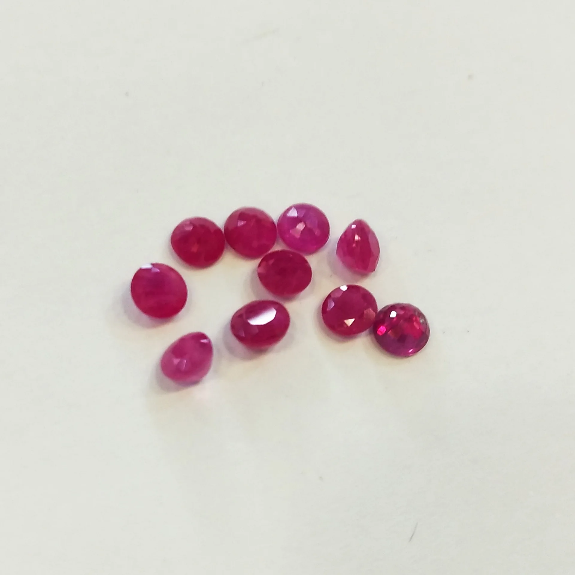

Wong Rain Top Quality 1 PCS Natural 3.5 MM Round Natural Unheated Ruby Loose Gemstones DIY Stones Decoration Jewelry Wholesale