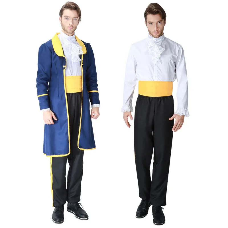 Красавица и Чудовище Костюм Принца для косплея костюм взрослых мужчин на