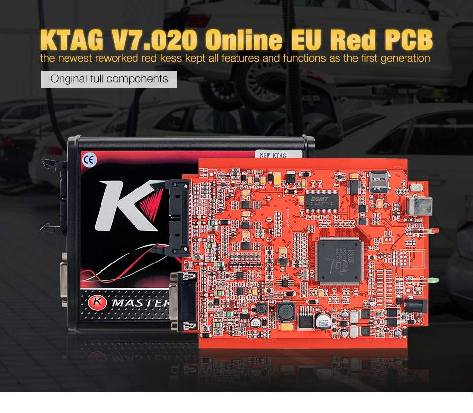 2019 Red EU ktag V7.020 V2.23 Master online 7 020 KTAG kess V2 KESS V5.017 ECU программный Чип Tunning Tool Лучшая цена|obdii