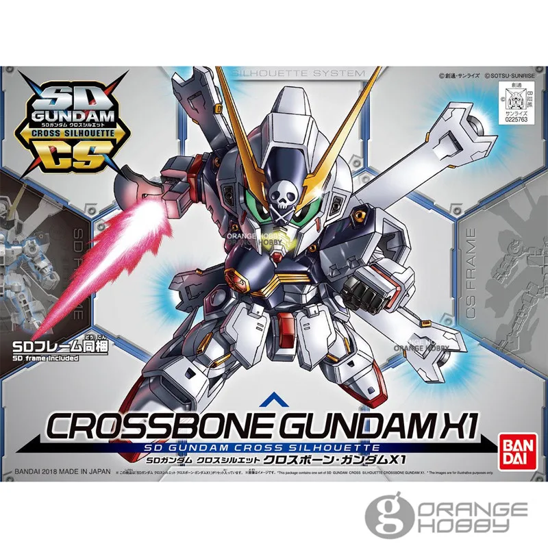 Bandai SD CS 02 крест силуэт система CrossBone Gundam X1 w/SD рамка мобильный костюм в сборе наборы