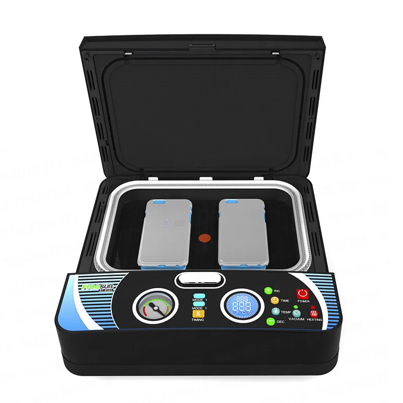 ST2030 Small Light 3d Sublimation Vacuum Heat Press Machine 3D Phone Case Printer Heat Transfer for All Mobile Phone Case - Цвет: BLACK