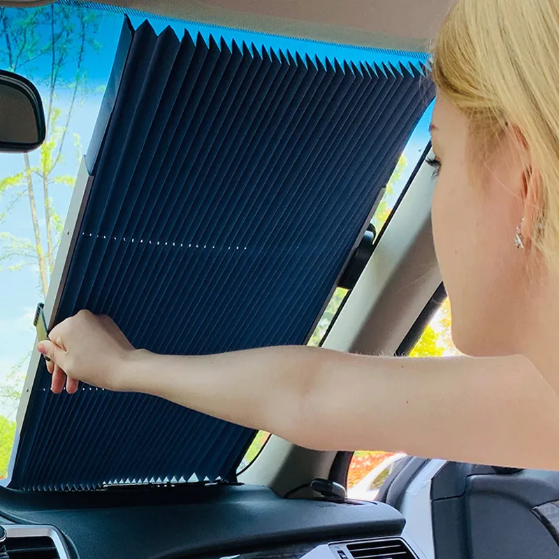 Автомобильный раздвижная занавеска Защита от ультрафиолетовых лучей Алюминий
