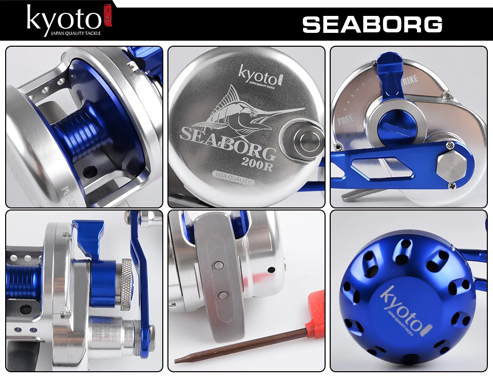 Бренд Seaborg/Bay отсадка CNC металлическая отсадка катушка медленная отсадка катушка надземная Катушка лодка катушка 11BB 25Kgs Drag power