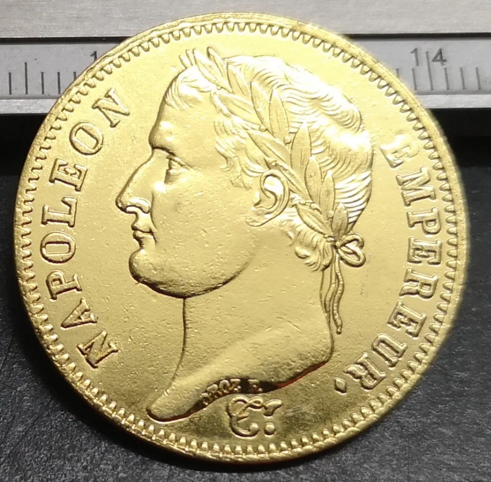 1811 Франция 40 франков копия позолоченная монета|Безвалютные монеты| |