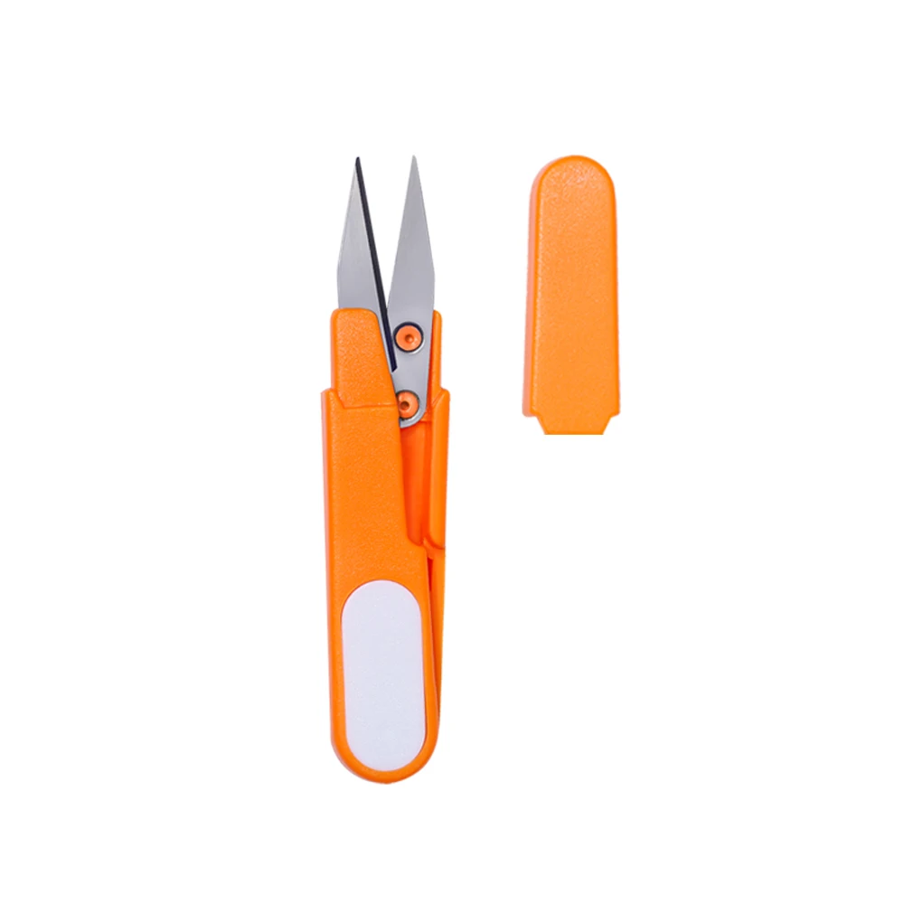 orange LMDZ пластиковые ножницы и креативные домашние ножницы для вышивки крестом u-образные ножницы для покрытия - Цвет: orange