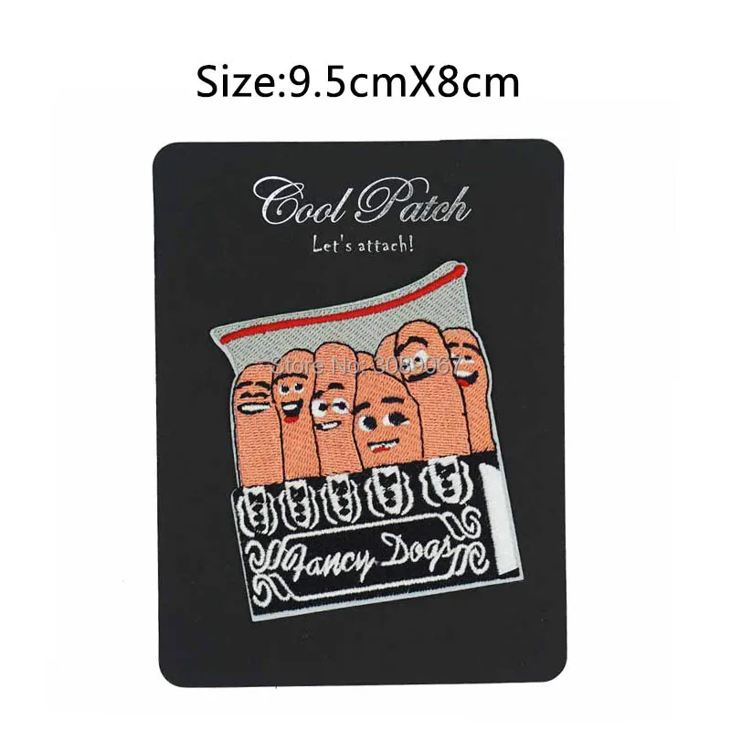 Сет роген колбасы вечерние стиле модные собаки хот Горячая нашивки в форме собак