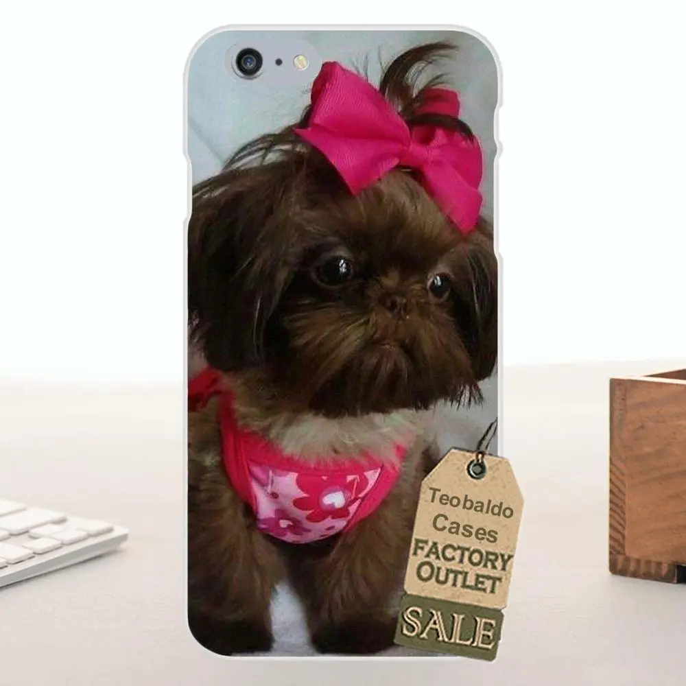 Tpwxnx Shih Tzu Puppy Dogs для Apple iPhone X 4 4S 5 5C SE 6 6S 7 8 Plus LG G4 G5 G6 K4 K7 K8 K10 TPU сотовый Чехол |