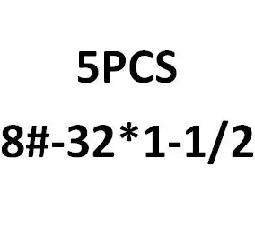 5PCS-8#-32*1/4,5/16-1-1/2 ISO7380 10,9 US-Сделано с круглой головкой Кепки Винты/UNC полукруглой потайной головкой и болты - Цвет: Зеленый