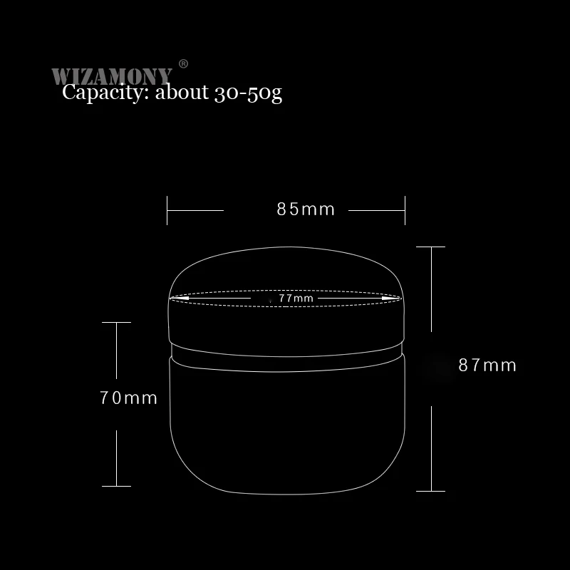 WIZAMONY маленькая банка для чая цветная герметичная коробка из нержавеющей стали