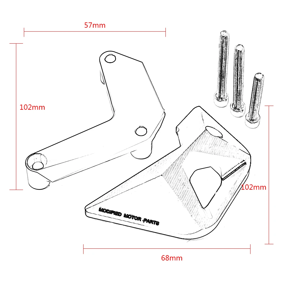 SMOK для Kawasaki Z1000 2010 2016 Мотоцикл CNC Алюминиевый правый защитный чехол двигателя
