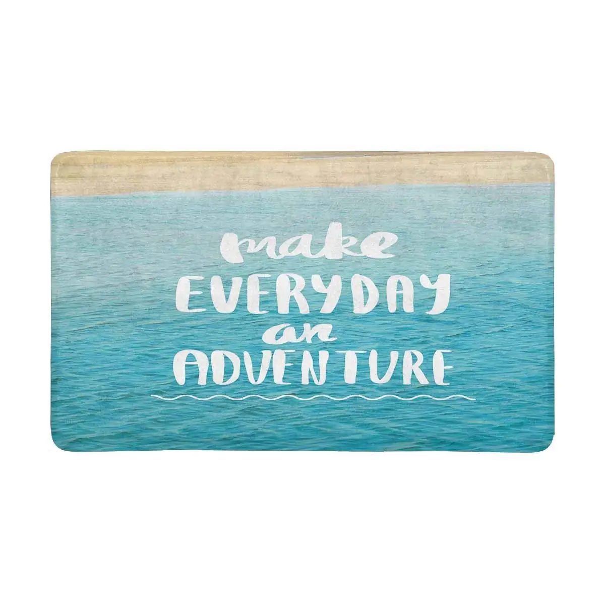 Вдохновляющая цитата на синем океане море Крытый входной коврик|Ковер| |