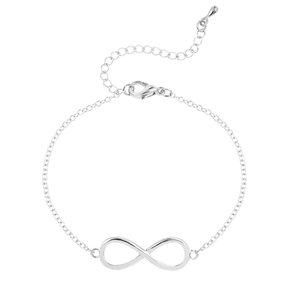 QIAMNI модный винтажный браслет Infinity 8 для женщин браслеты подарок 10 шт./лот оптовая