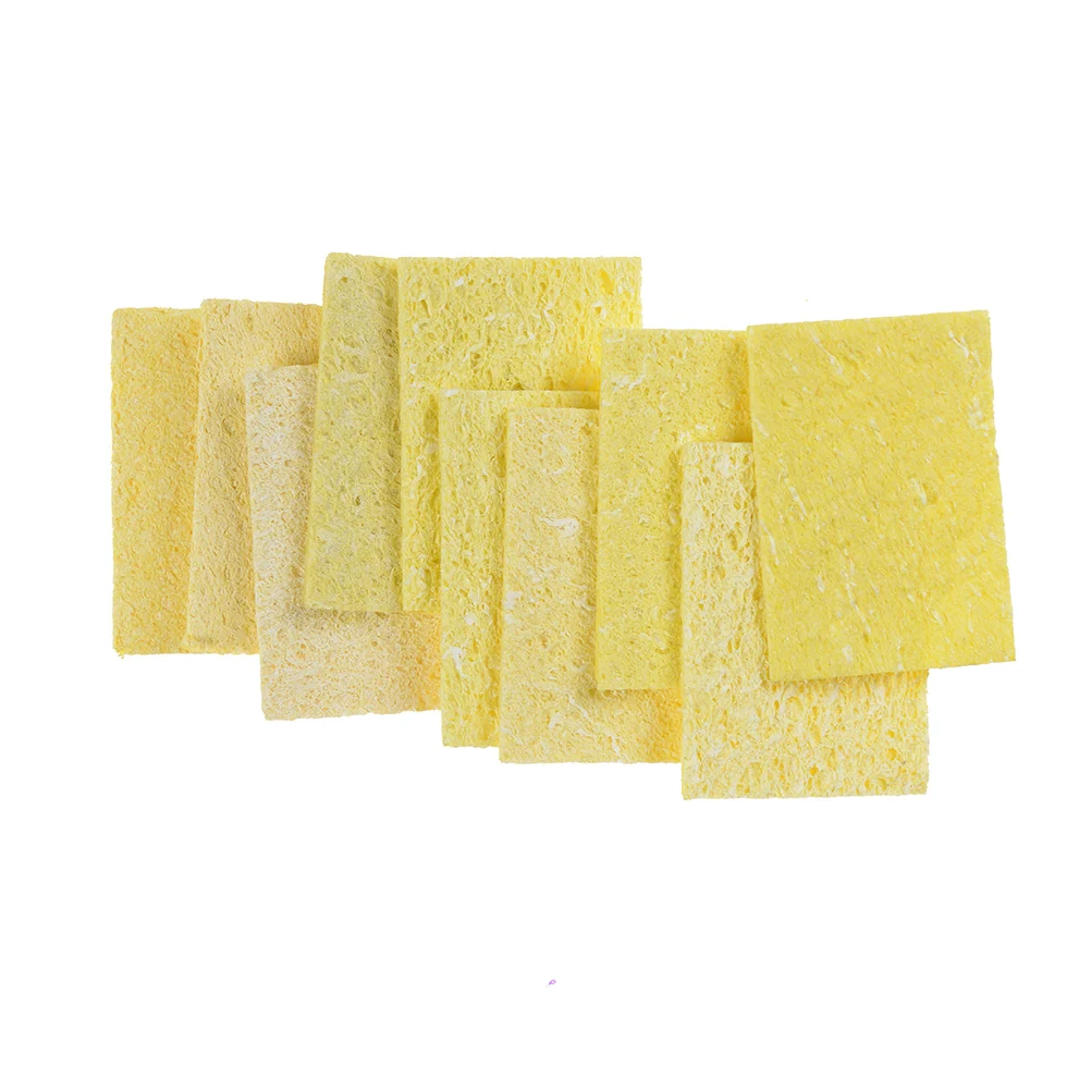 

10pcs High Temperature Resistant Soldering Iron Heatstable Solder Thick Sponge Soldering Welding Accessories Cleaning 4x6cm