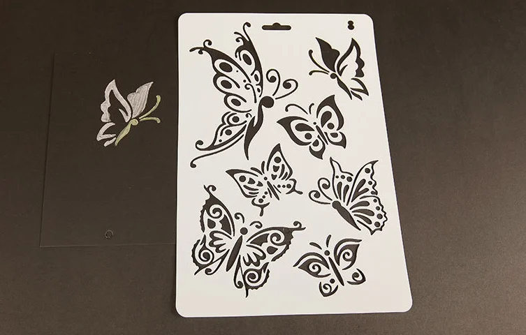 

Butterfly Layering Stencils for Diy scrapbook/photo album Decorative Embossing coloring,painting stencil,home decor