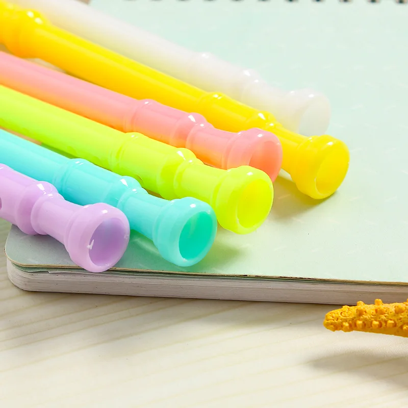 1 шт./упак. креативные яркие цвета Флейта свисток может звучать 0 38 мм гель черные