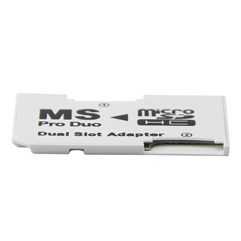 Горячая Распродажа двойной слот для Micro SD SDHC TF на карту памяти MS Card Pro Duo Reader