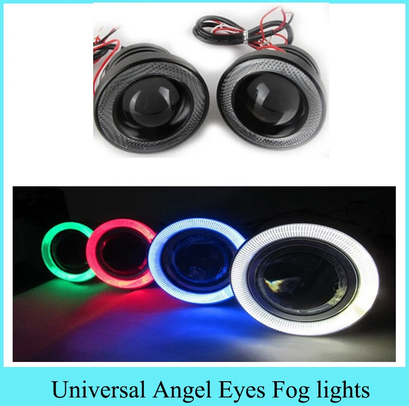 1 пара противотуманные фары ангельские глазки 30 Вт 2 5 3 0 дюйма|angel eyes fog light|fog lightcob
