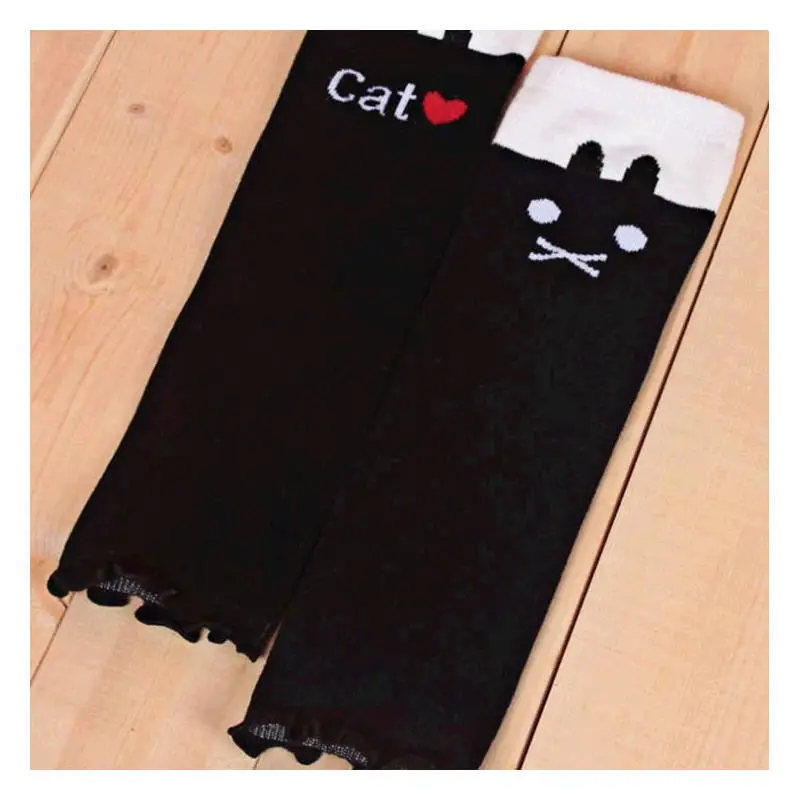 Осенние детские высокие носки до колен гетры для маленьких девочек хлопковые