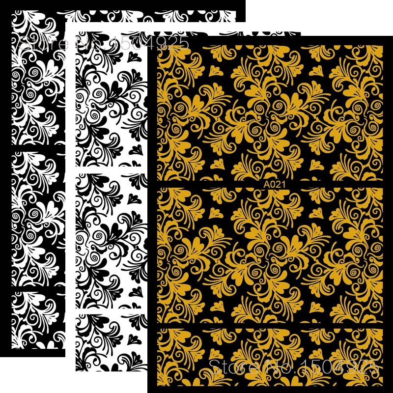 Модные цветочные наклейки для дизайна ногтей 3D творчества на заднюю стенку