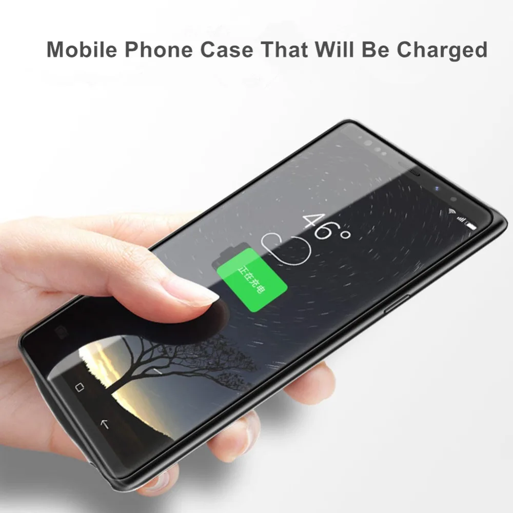 For Samsung Galaxy Note 9 Battery Case Fast Charge External Charger Cover Power Bank S9 Plus | Мобильные телефоны и