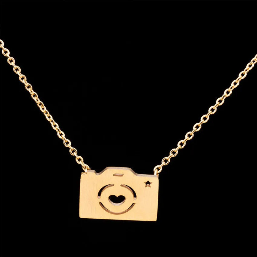 Великолепная сказка из нержавеющей стали цепи Bijoux Femme луна и звезды сердце пазл